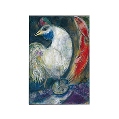 Rectangular magnet "The rooster"