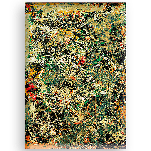 Magnet rectangulaire "Pollock - Untitled"