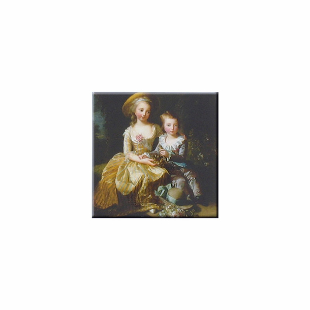 Magnet Élisabeth Vigée Le Brun - Marie-Thérèse Charlotte de France, dite Madame Royale et son frère, le dauphin Louis-Joseph Xavier François de France, 1784