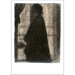 Carte postale Seurat - Femme voilée, mère de l'artiste