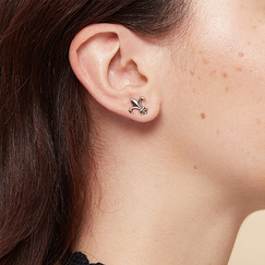 Stud Earrings Fleur de Lys - Pierced ears