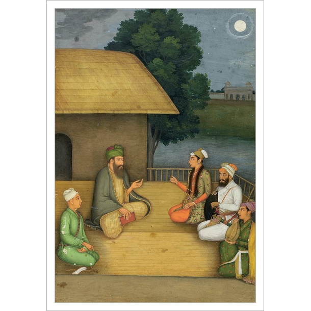 Carte postale - Visite d'un prince à l'ermitage d'un soufi