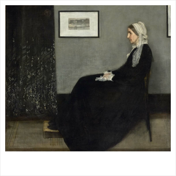 Whistler Postcard - Portrait of the Painter's Mother