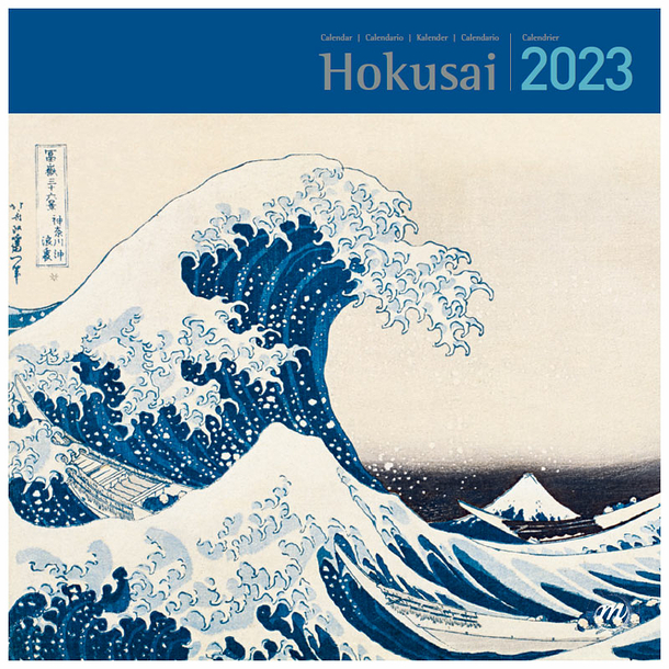 2023 Large Calendar - Hokusai 30 x 30 cm