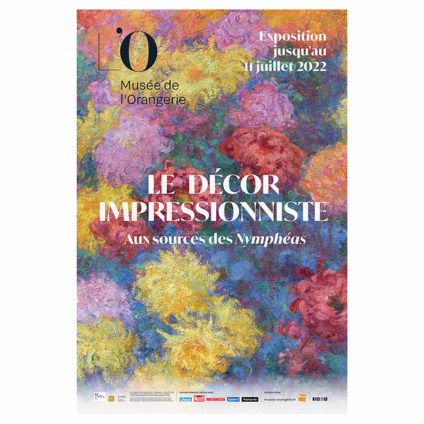 Affiche de l'exposition - Le décor impressionniste Aux sources des Nymphéas - 40 x 60 cm