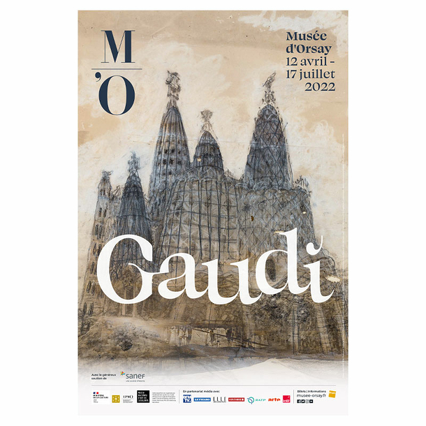 Affiche de l'exposition - Gaudí - 40 x 60 cm