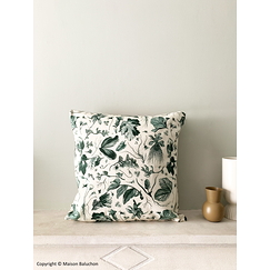Green Cushion cover Herbier du roi - 50 x 50 cm