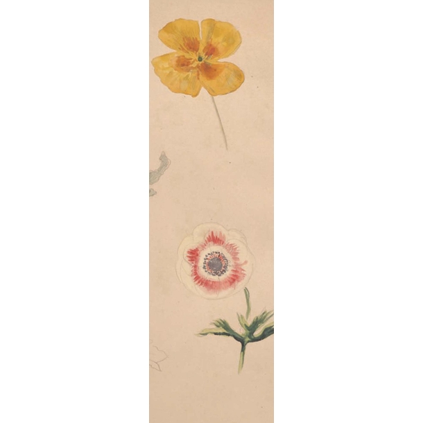 Delacroix Bookmark - Study of Flowers
