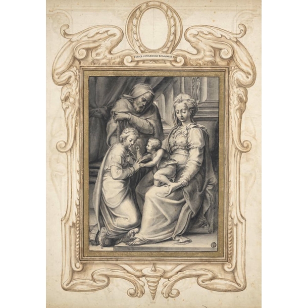 Pinariccio Postcard - The Mystical Mariage of St Catherine of Alexandria