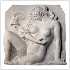 Maillol Postcard - Woman Bathing, aka The Bather or The Wave