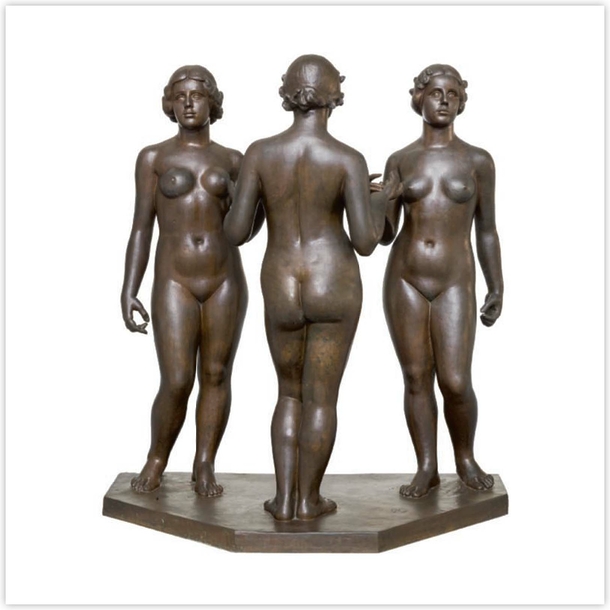 Carte postale Maillol - Nymphes de la prairie