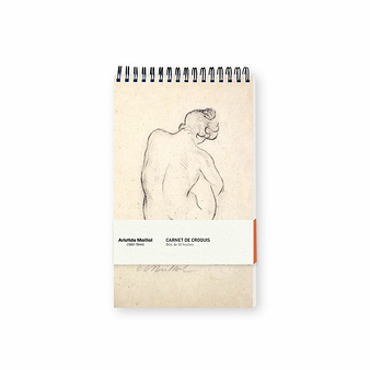 Sketchbook Aristide Maillol - Woman crouching viewed from back, 1911 - 30 sheet Pad 14x 22 cm
