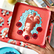 Vide-poche Marie-Antoinette Pop Corail - 15 x 15 cm