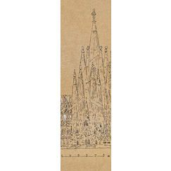 Bellver Bookmark - Temple of the Sagrada Família, overview