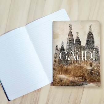 Notebook Antoni Gaudí - Project for the Colònia Güell church, around 1908-1910