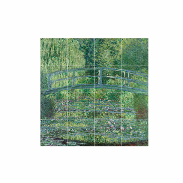 Décoration murale Claude Monet - Harmonie Verte, bassin aux nymphéas - IXXI - 80 x 80 cm