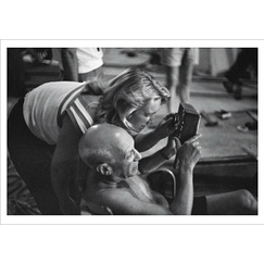 Quinn Postcard - Picasso and Maya on set of The Picasso Mystery