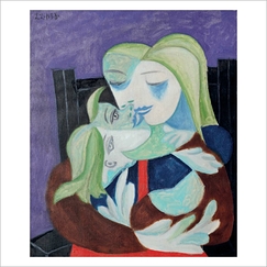 Carte postale Picasso - Maternité