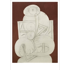 Picasso Postcard - Study for a mandolin player