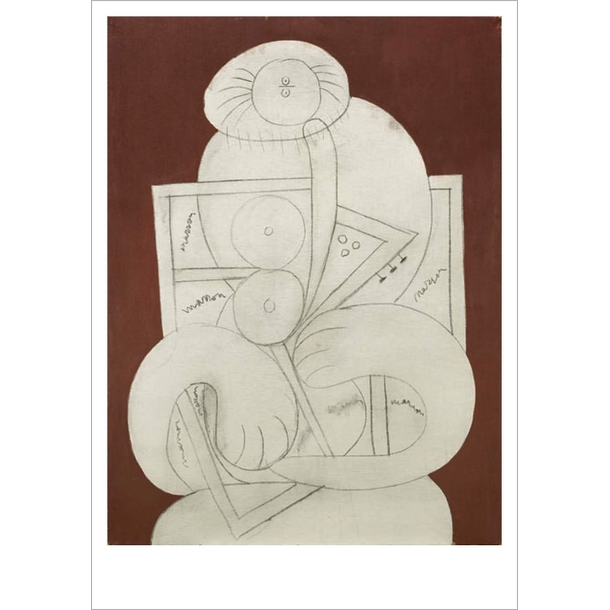 Picasso Postcard - Study for a mandolin player