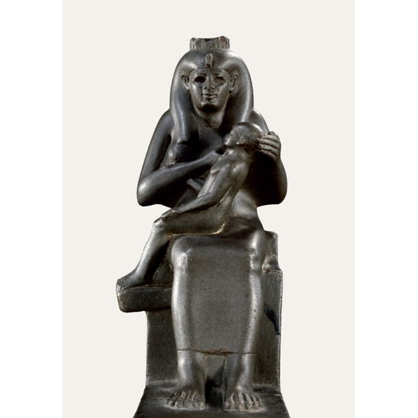 Carte postale - Statue d'Isis allaitant Horus