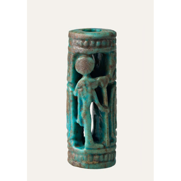 Postcard - Cylindrical earthenware bead with Chabaka's cartouche