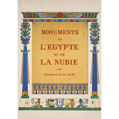 Carte postale Champollion - Monuments de l'Égypte et de la Nubie