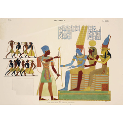 Carte postale Champollion - Monuments de l'Égypte et de la Nubie