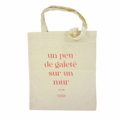Sac - Un peu de gaieté sur un mur - Musée de l'Orangerie 2022 - 37 x 43 cm