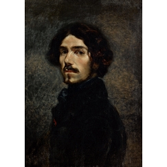 Carte postale Hippolyte Gaultron, d'après Eugène Delacroix - Autoportrait