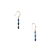 Boucles d'oreille pendantes antiques - pierres bleues