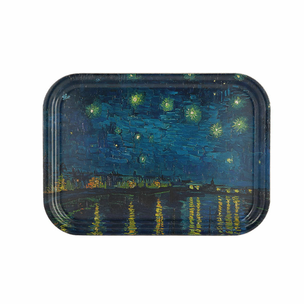 Plateau Vincent van Gogh - La nuit étoilée - 28 x 20 cm