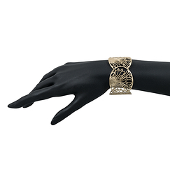 Bracelet manchette Feuilles d'acanthe