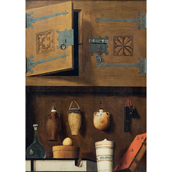 Postcard - Still Life with Bottles and Books