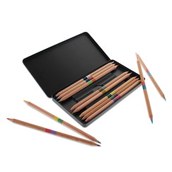 Case of 12 duo colouring pencils Unicorn