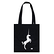 Sac tote bag noir licorne graphique Musée de Cluny 2022 38x42