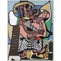 Carte postale Picasso - Le Baiser