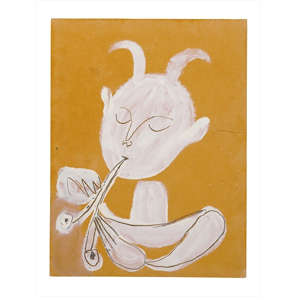 Picasso Reproduction - White Faun Playing the Flute
