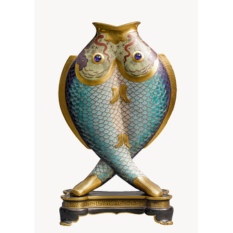 Christofle Postcard - Two Fish Vase | Professionnels