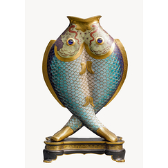 Christofle Postcard - Two Fish Vase