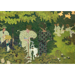 Bonnard Postcard - Twilight or The Croquet Game