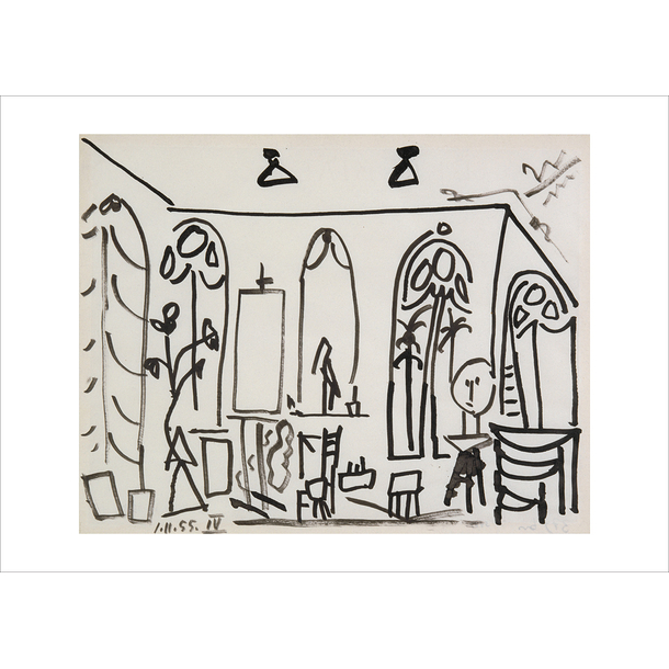 Carte Postale Picasso - Atelier de la Californie