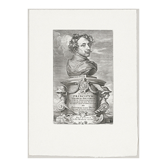 Estampe Frontispice - Anton van Dyck