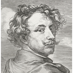 Estampe Frontispice - Anton van Dyck