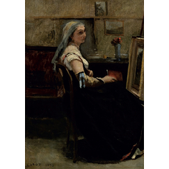 Carte postale Corot - L'Atelier