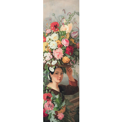 Saint Jean Bookmark - Young Girl Carrying Flowers, also called The Gardener