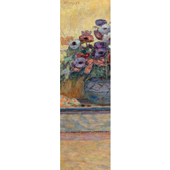 Vuillard Bookmark - Flowers on a fireplace in Clayes