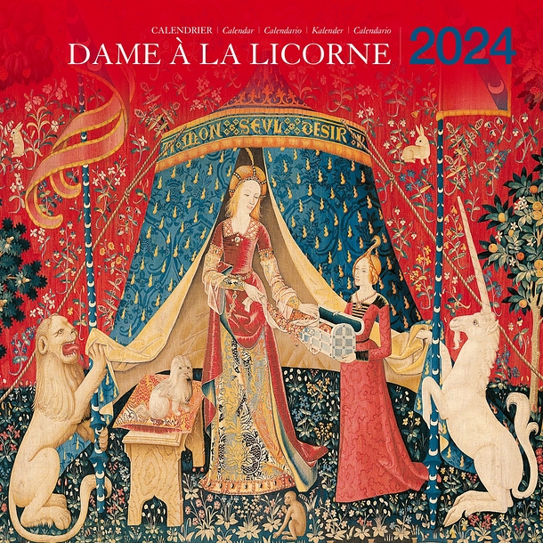 2024 Large Calendar - The Lady and the Unicorn - 30x30 cm