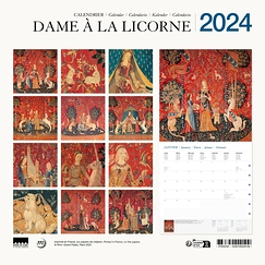 2024 Large Calendar - The Lady and the Unicorn - 30 x 30 cm