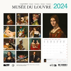 Calendrier 2024 Musée du Louvre - 30 x 30 cm
